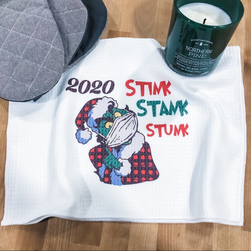 Stink stank stink kitchen towel